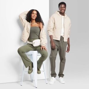 Wild Fable Cream Quilted Jacket